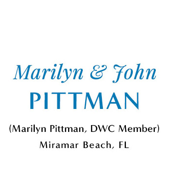 Marilyn & John Pittman - Bronze Level Sponsor for Destin Womans Club
