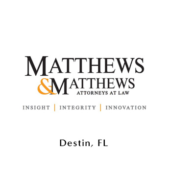 Matthews & Matthews Attorneys at Law - Platinum Level Sponsor for Destin Womans Club